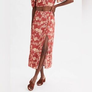 American Eagle AE Midi Floral Skirt ✨ Sz S